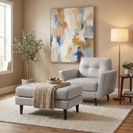 Ayden Leather Ottoman