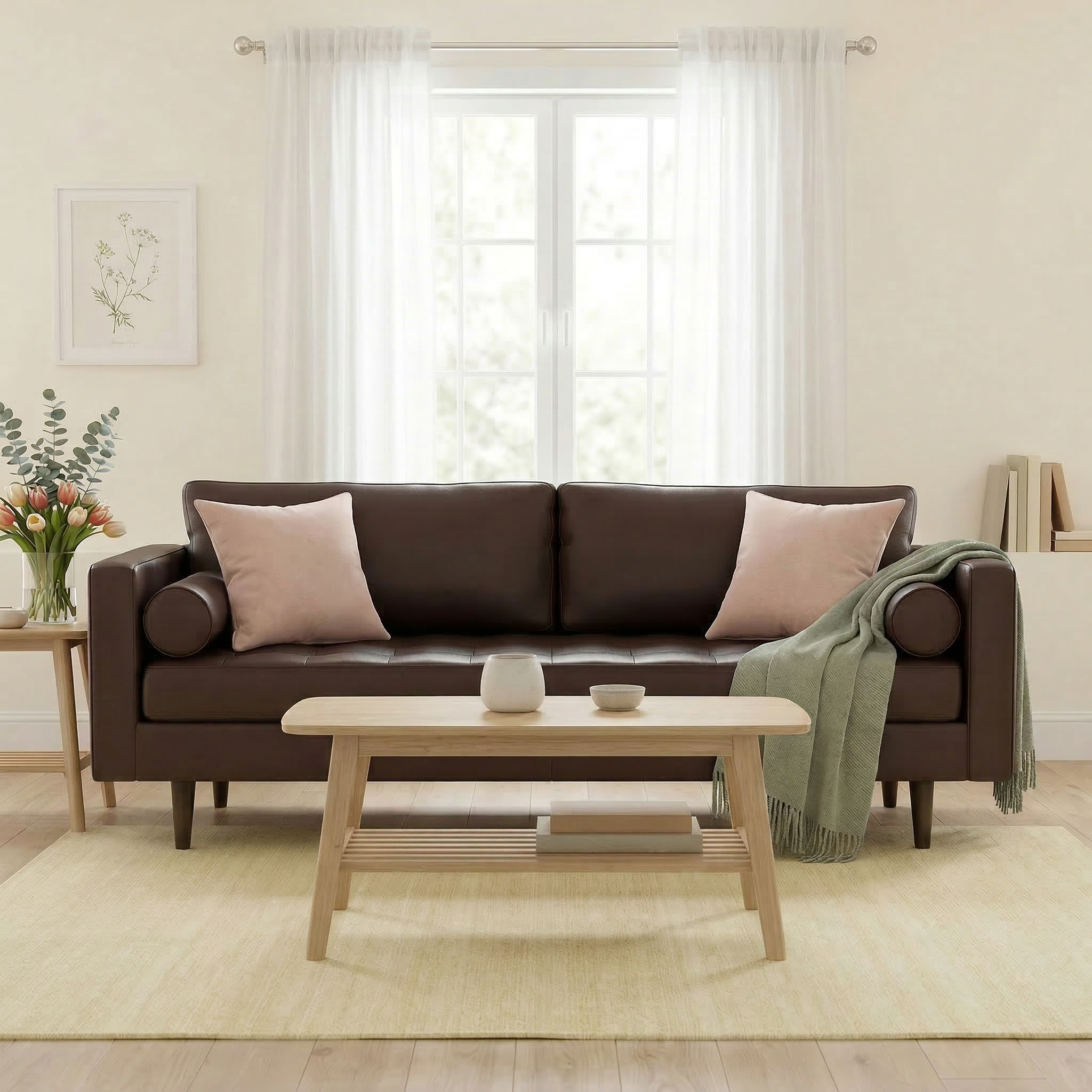 Ayden Leather Sofa