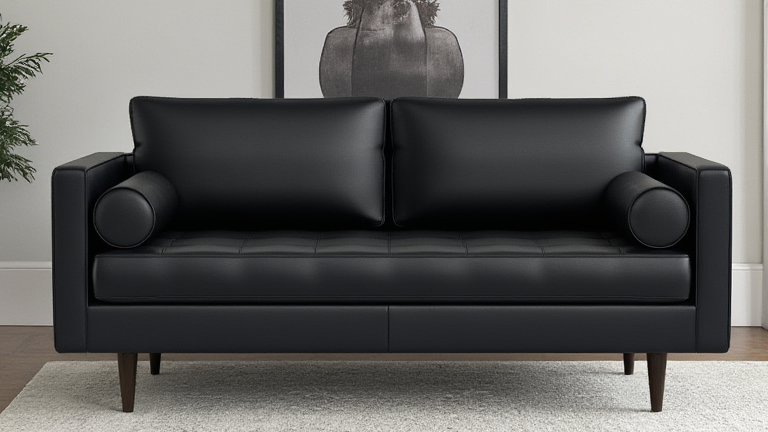 Ayden Leather Loveseat