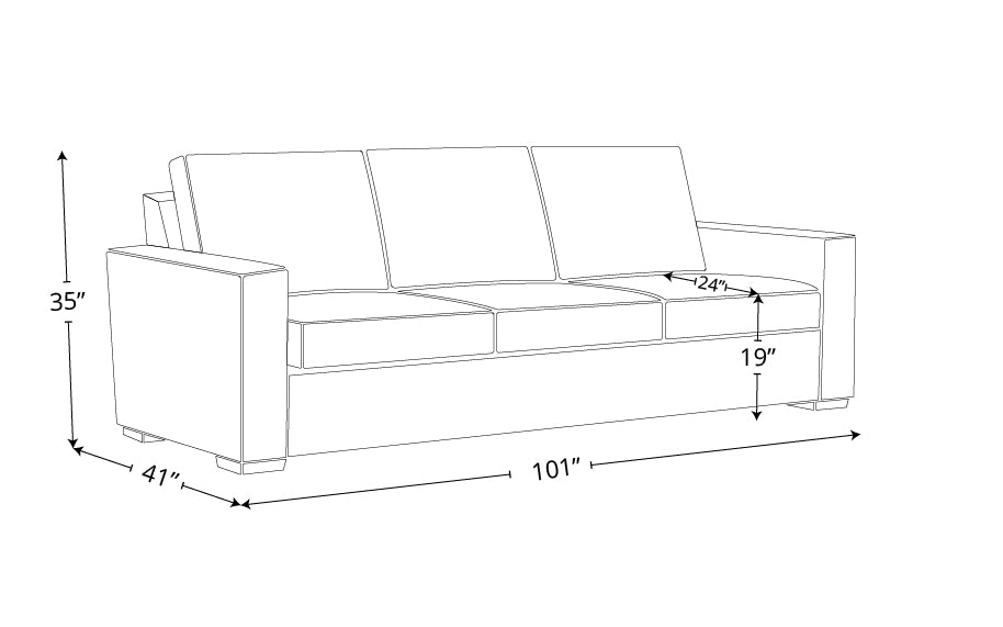 Bentley Leather Estate Sofa
