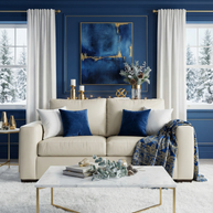 Bentley Leather Loveseat