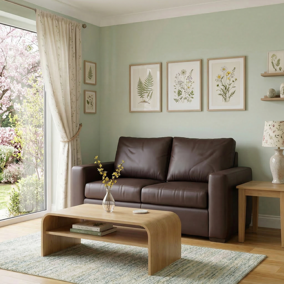 Bentley Leather Loveseat