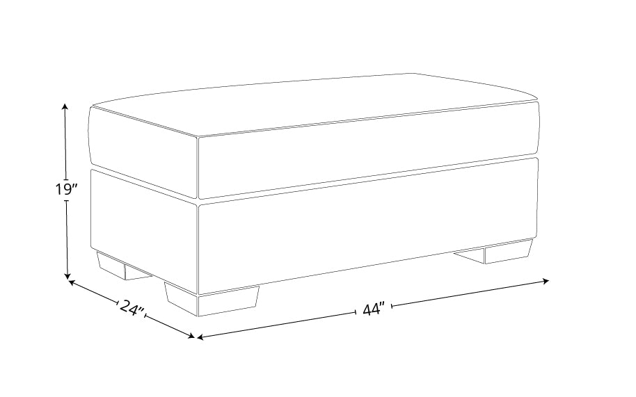 Bentley Leather Ottoman
