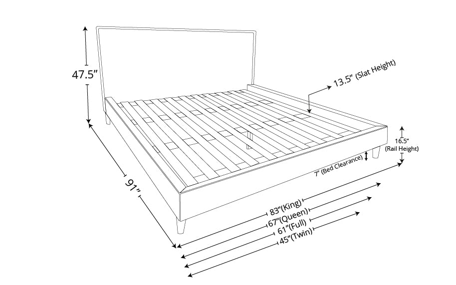 Brooklyn Leather Bed