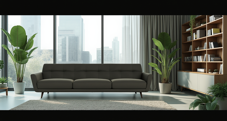 High Level Estate Sofa-Fabric Sofa-Alley Pepper-MAK Modern