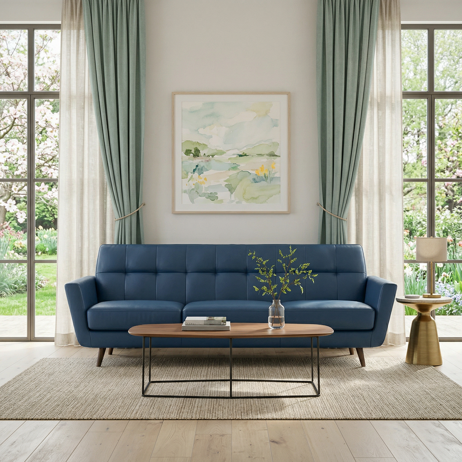 High Level Estate Leather Sofa