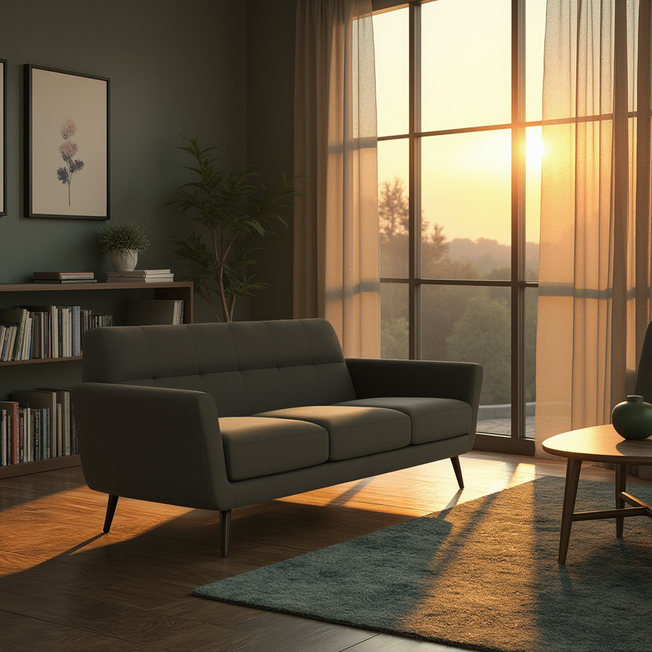 High Level Estate Sofa-Fabric Sofa-Alley Pepper