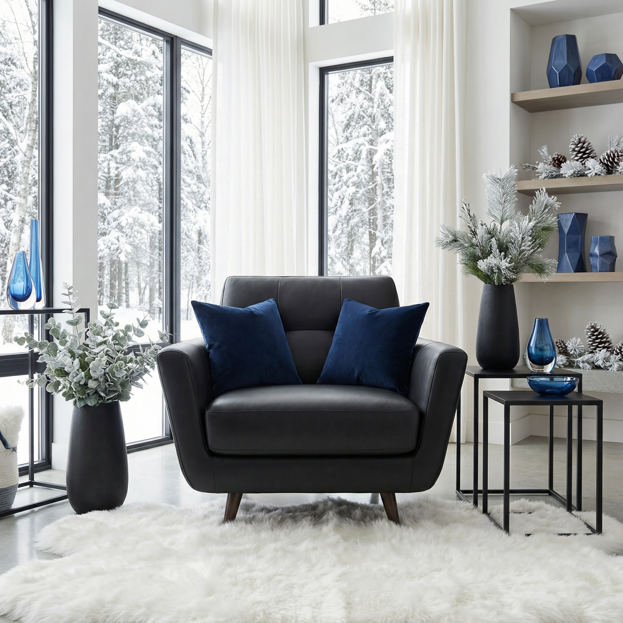 High Level Leather Arm Chair