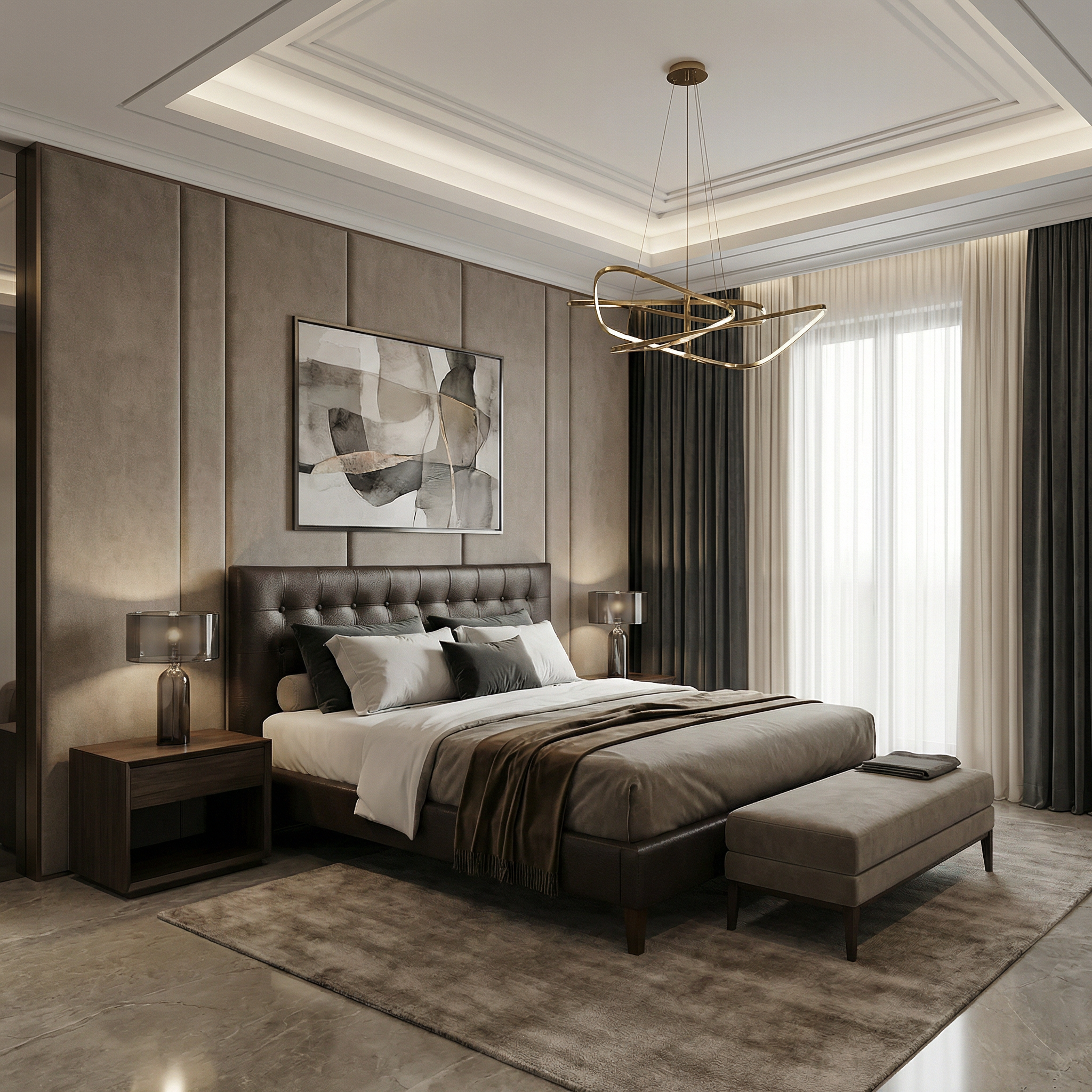 Brooklyn Leather Bed