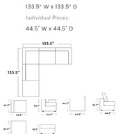 Kooper Modular Sectional w Ottoman