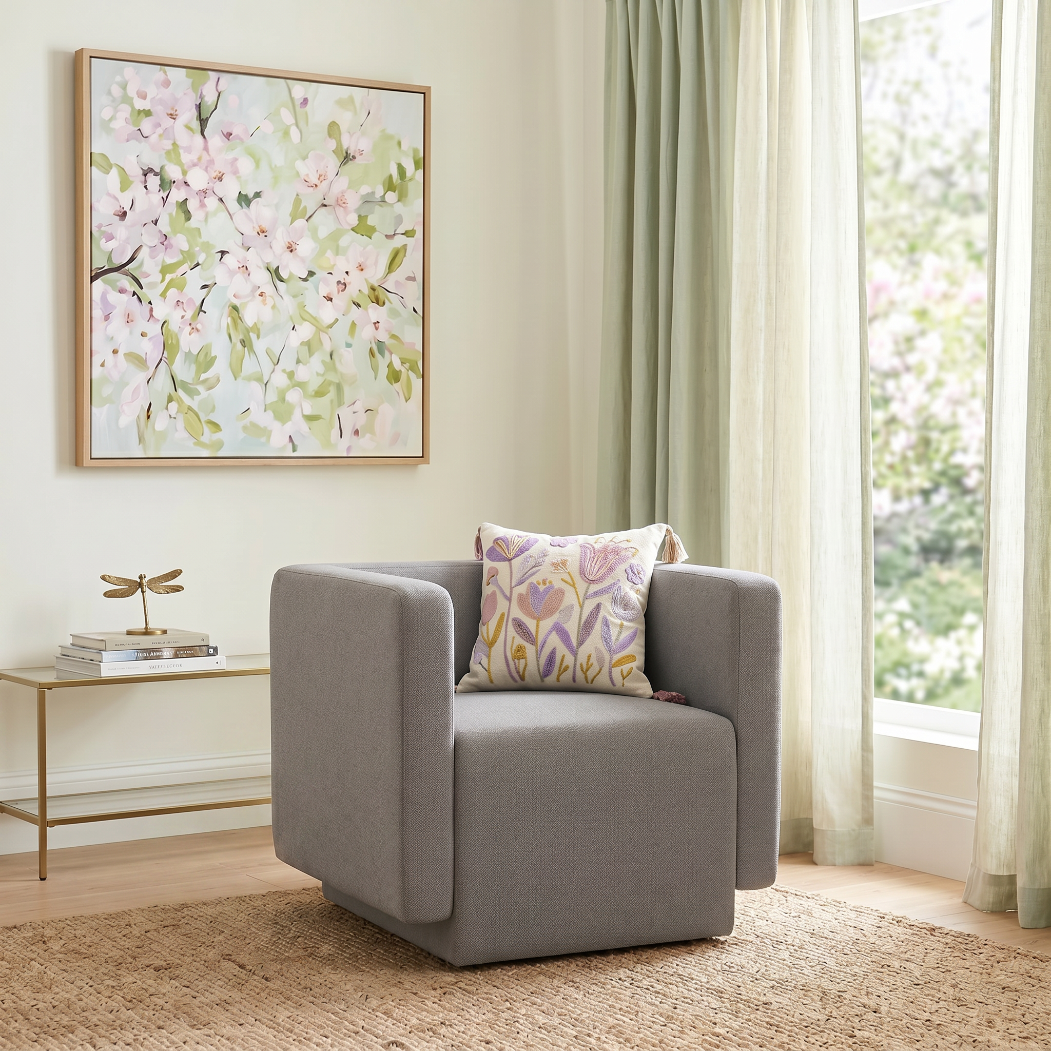 Jamie Swivel Arm Chair