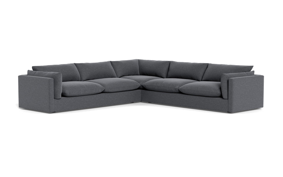 Jaycee Corner Sectional-Fabric Sectional-Bennett Charcoal-MAK Modern