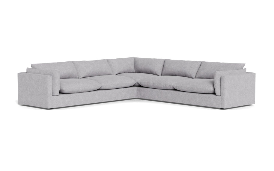 Jaycee Corner Sectional-Fabric Sectional-Travis Pewter-MAK Modern