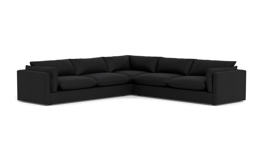 Jaycee Corner Sectional-Fabric Sectional-Merit Onyx-MAK Modern