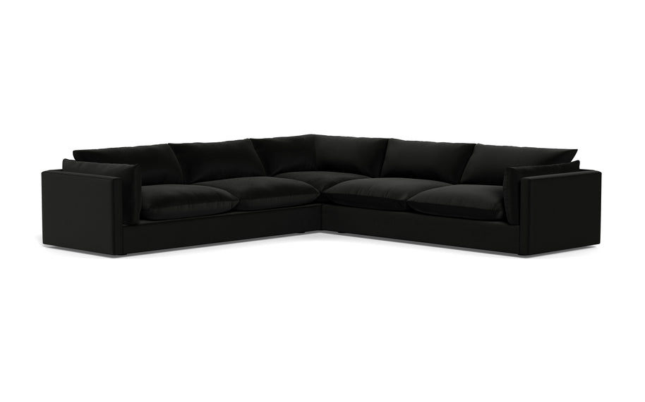 Jaycee Corner Sectional-Fabric Sectional-Superb Gun Metal-MAK Modern