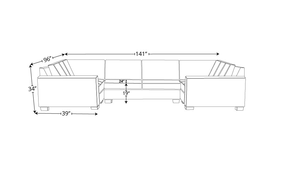 Jett U Sectional