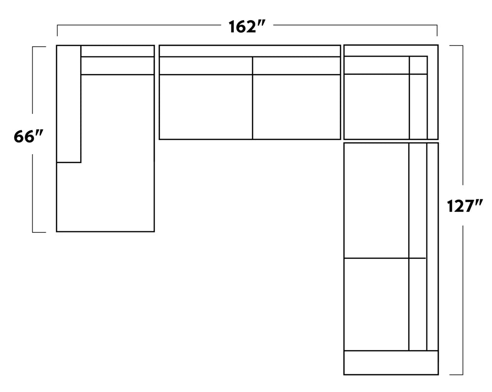 King Kai  L Sectional w Left Chaise