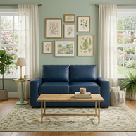 Kai Leather Loveseat