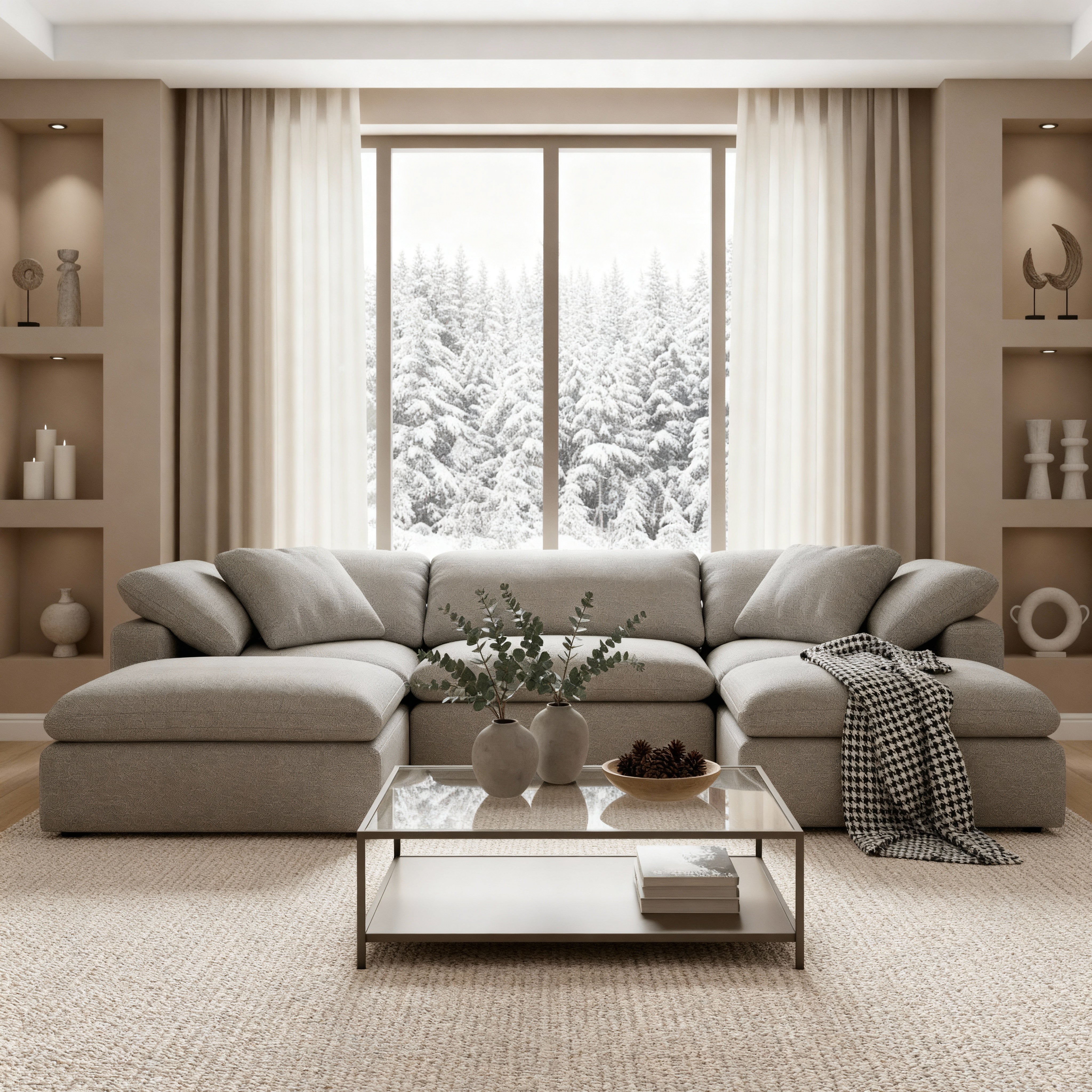 Kooper 3 Piece Sofa With Double Ottoman