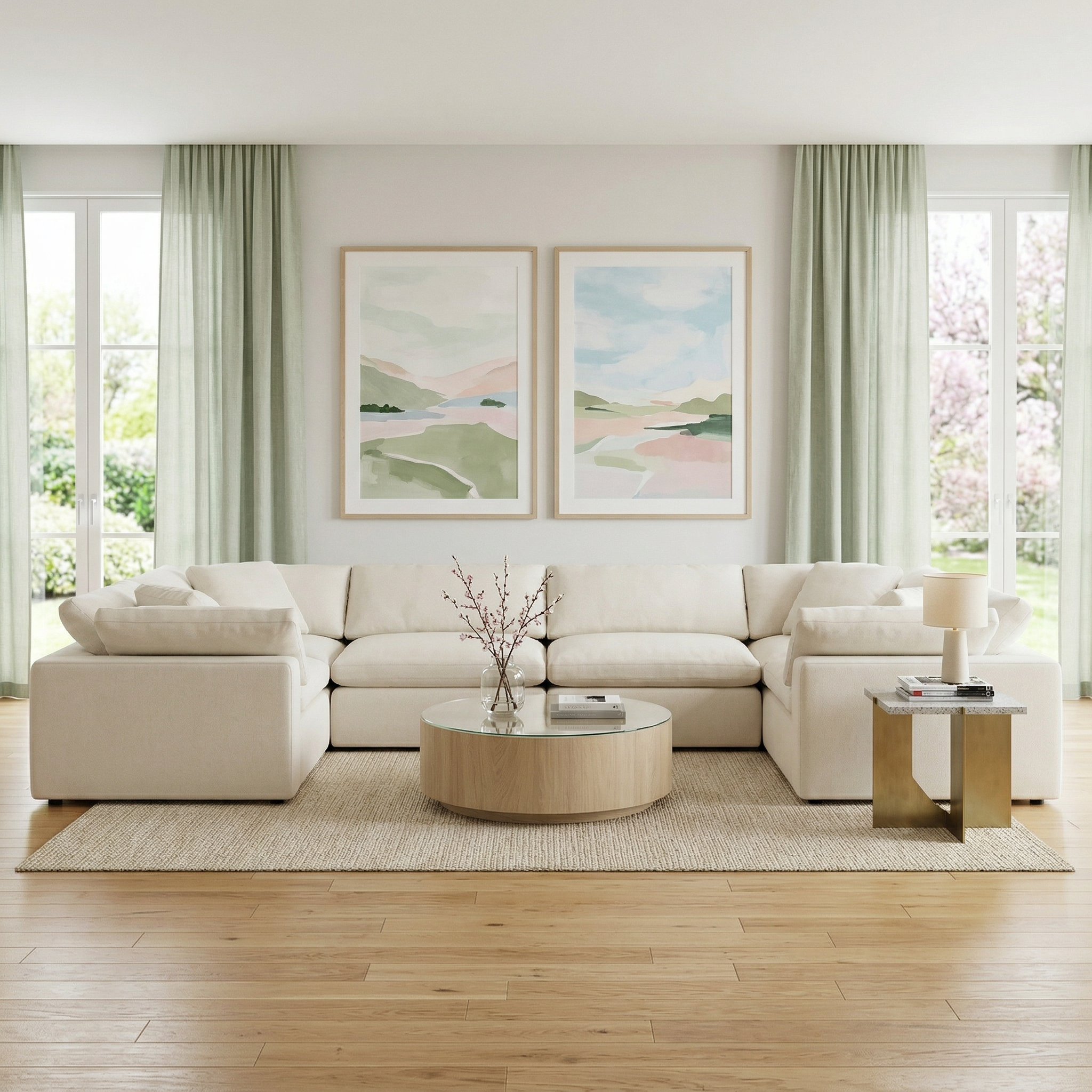 Kooper 4 Corner U Sectional