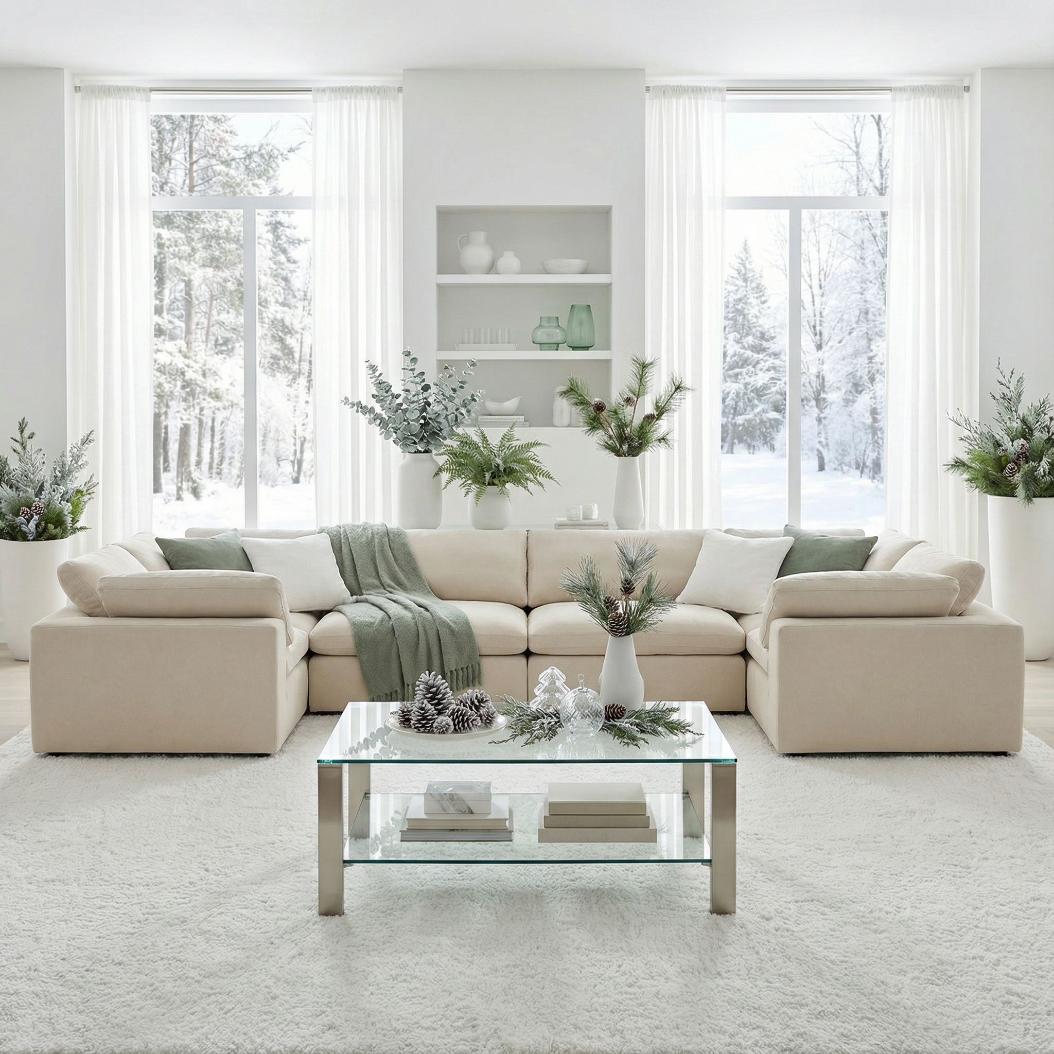 Kooper 4 Corner U Sectional