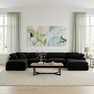 Kooper 4 Piece Sectional With Double Ottoman