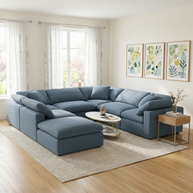 Kooper 6 Piece Sectional With Ottoman