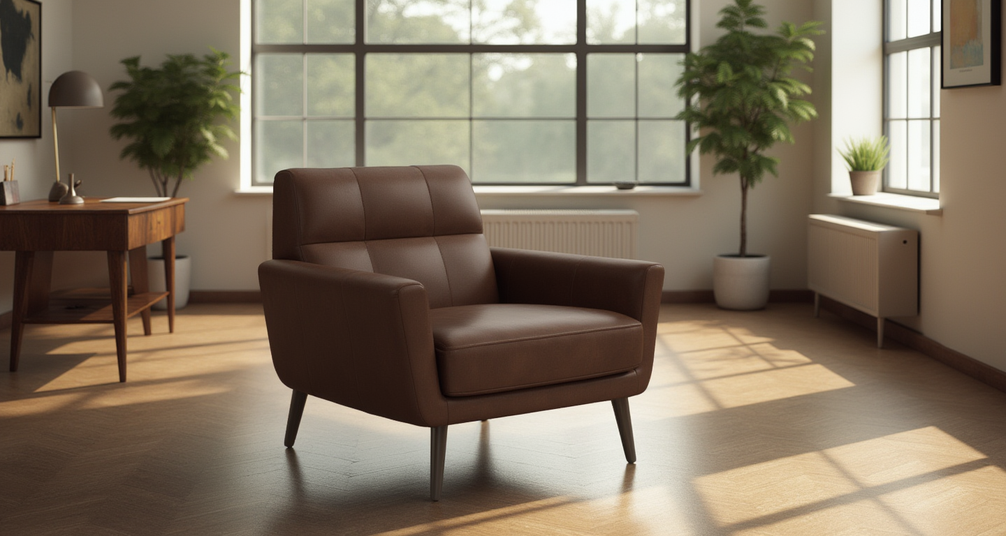 High Level Leather Arm Chair