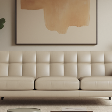 High Level Estate Leather Sofa