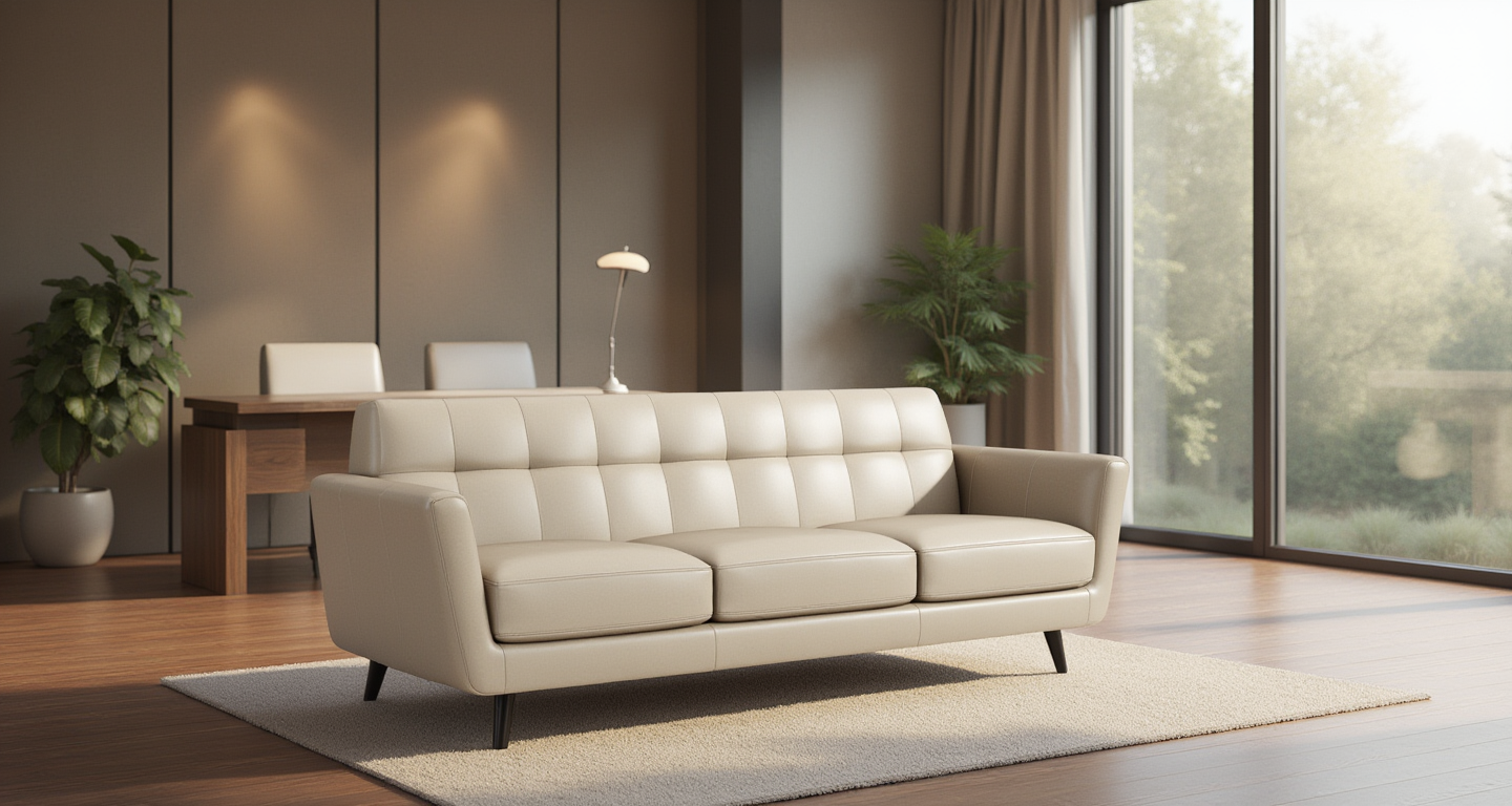 High Level Estate Leather Sofa