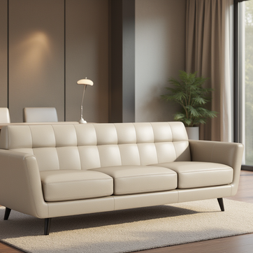 High Level Estate Leather Sofa