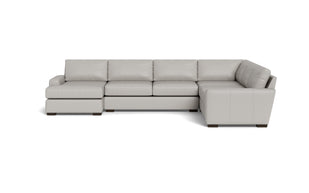 King Kai Leather Corner Sectionals With Left Chaise-Leather Sofa-Tribeca Chelsea-MAK Modern