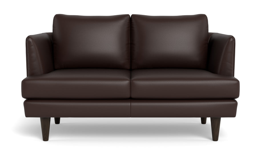 Skyline Leather Loveseat-Leather Sofa-Tribeca Espresso Leather-MAK Modern