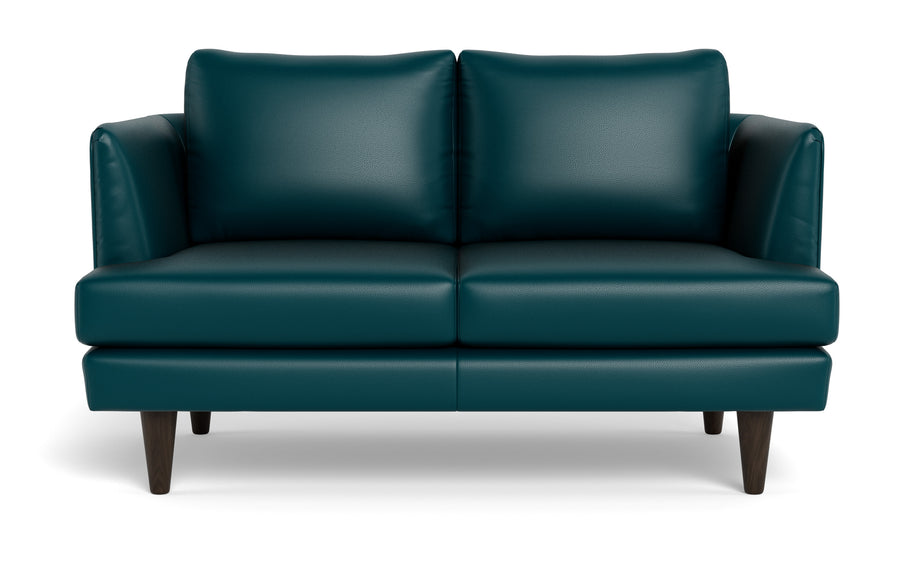 Skyline Leather Loveseat-Leather Sofa-Tribeca Lagoon-MAK Modern