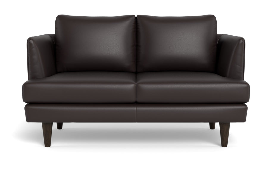 Skyline Leather Loveseat-Leather Sofa-Tribeca Quarry Leather-MAK Modern