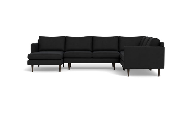 Maverick Corner Sectional With Left Chaise-Fabric Sectional-Merit Onyx-MAK Modern