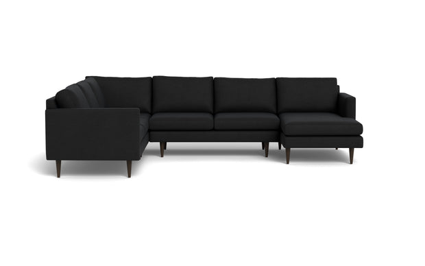 Maverick Corner Sectional With Right Chaise-Fabric Sectional-Merit Onyx-MAK Modern