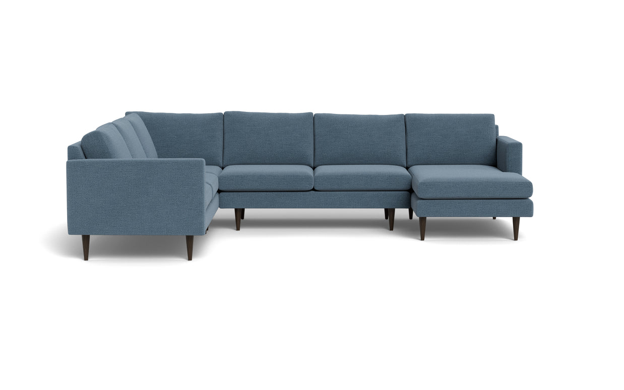 Maverick Corner Sectional With Right Chaise-Fabric Sectional-Elliot French Blue-MAK Modern