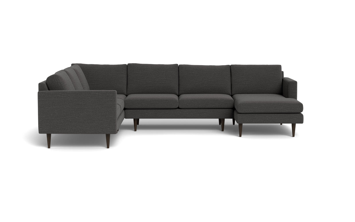 Maverick Corner Sectional With Right Chaise-Fabric Sectional-Curious Charcoal-MAK Modern
