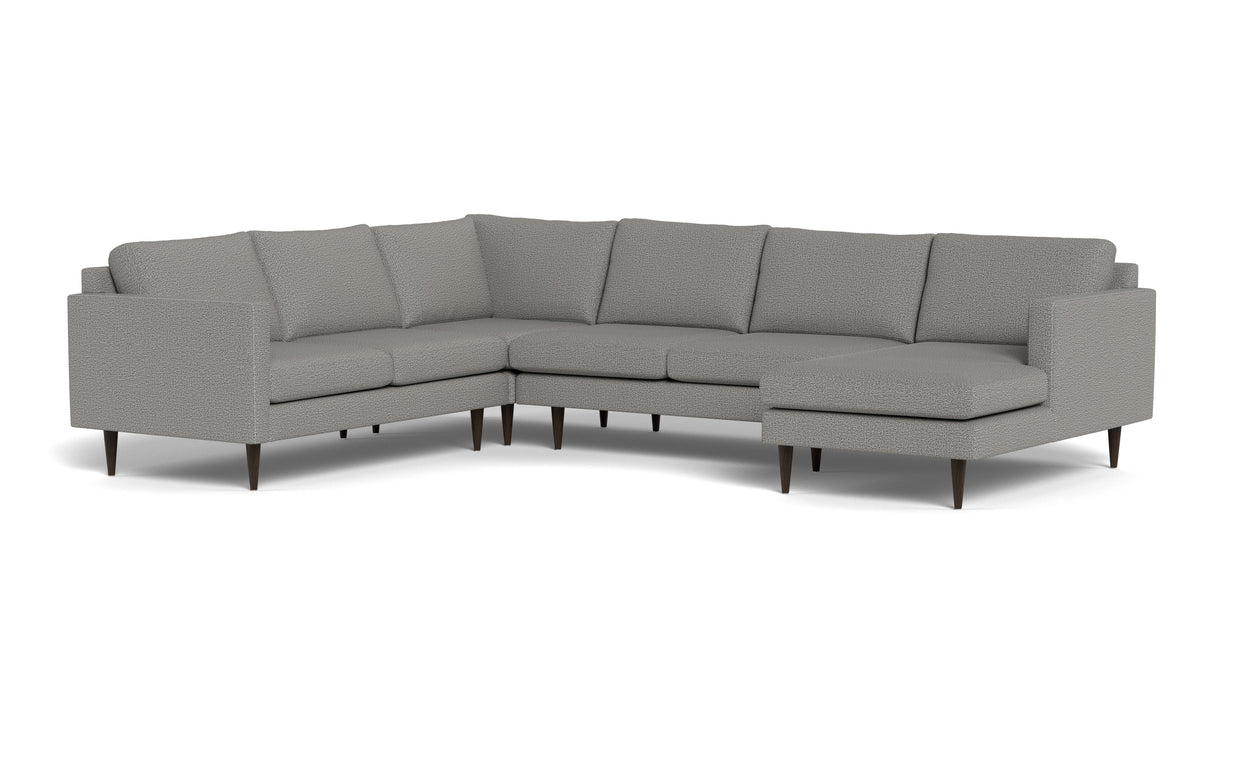 Maverick Corner Sectional With Right Chaise-Fabric Sectional-Alley Pepper-MAK Modern
