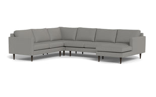 Maverick Corner Sectional With Right Chaise-Fabric Sectional-Alley Pepper-MAK Modern