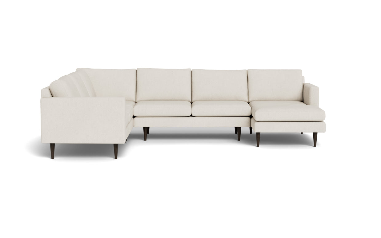 Maverick Corner Sectional With Right Chaise-Fabric Sectional-Curious Snow-MAK Modern