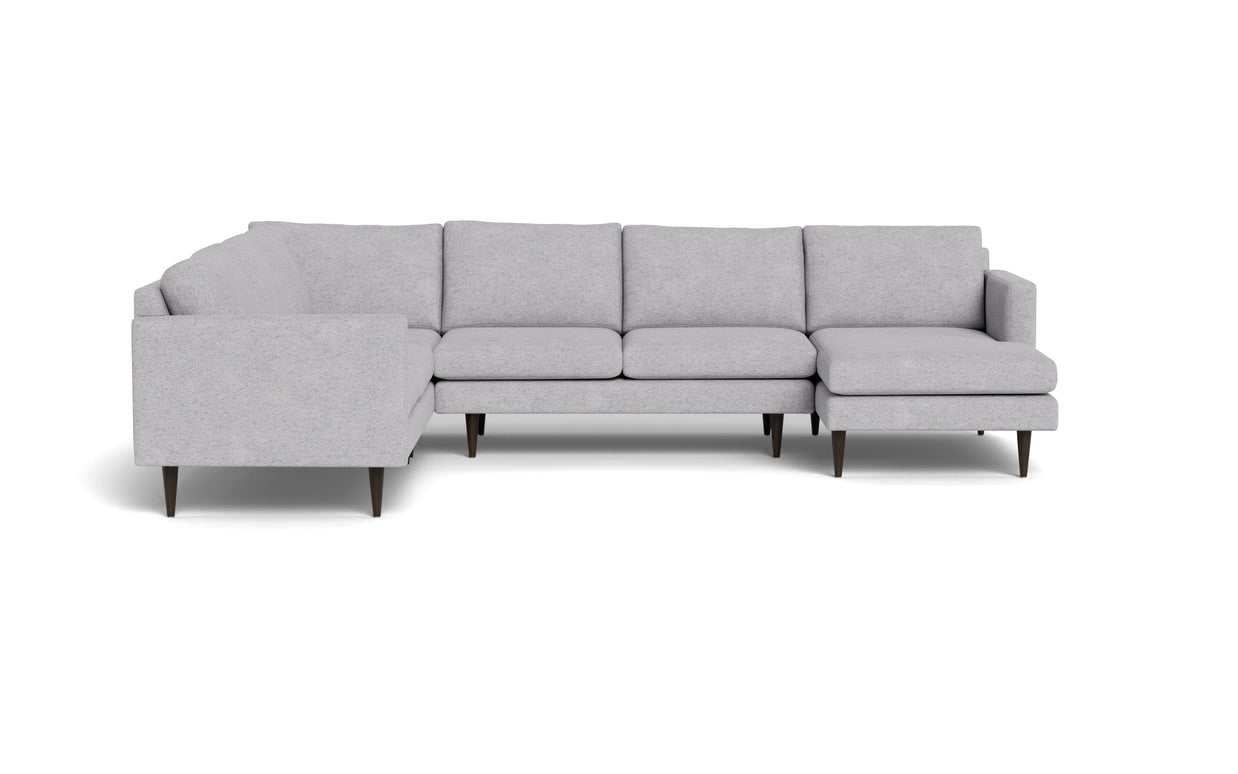 Maverick Corner Sectional With Right Chaise-Fabric Sectional-Travis Pewter-MAK Modern