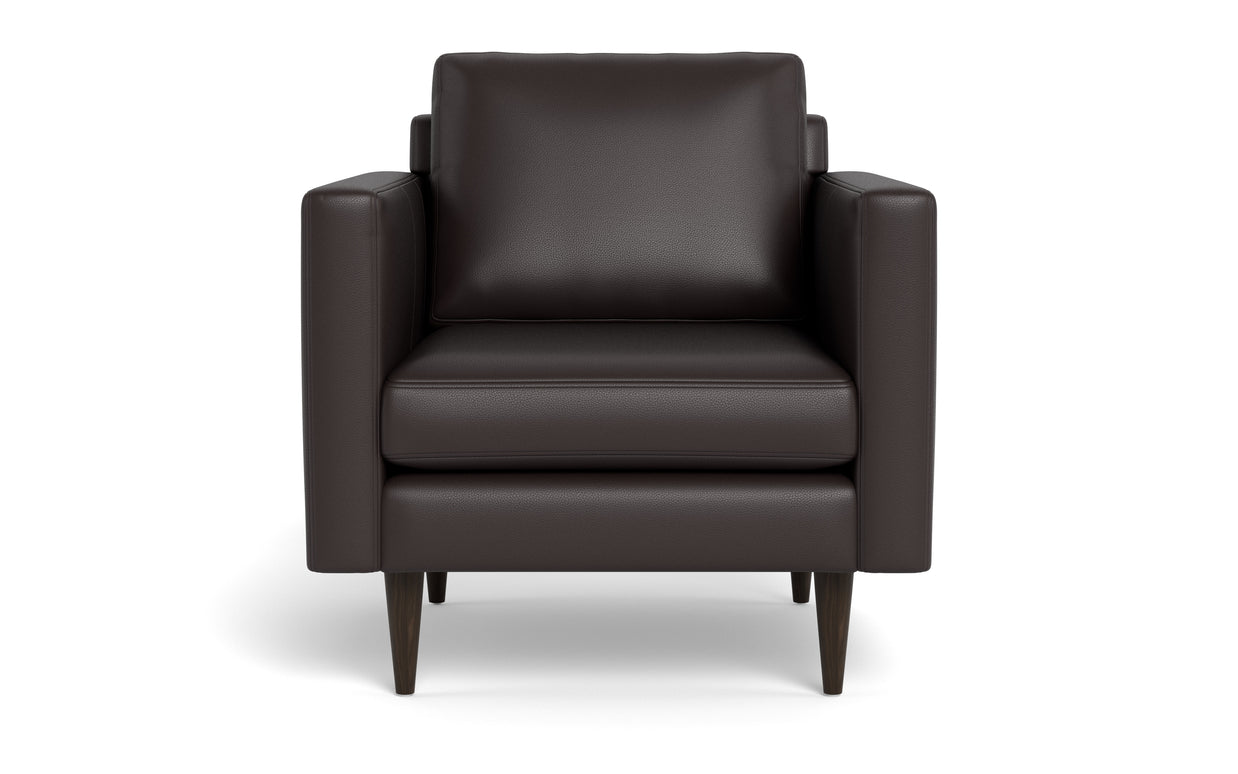 Maverick Leather Arm Chair-Fabric Sectional-Tribeca Quarry Leather-MAK Modern