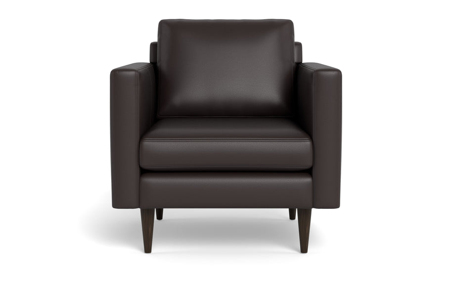Maverick Leather Arm Chair-Fabric Sectional-Tribeca Quarry Leather-MAK Modern