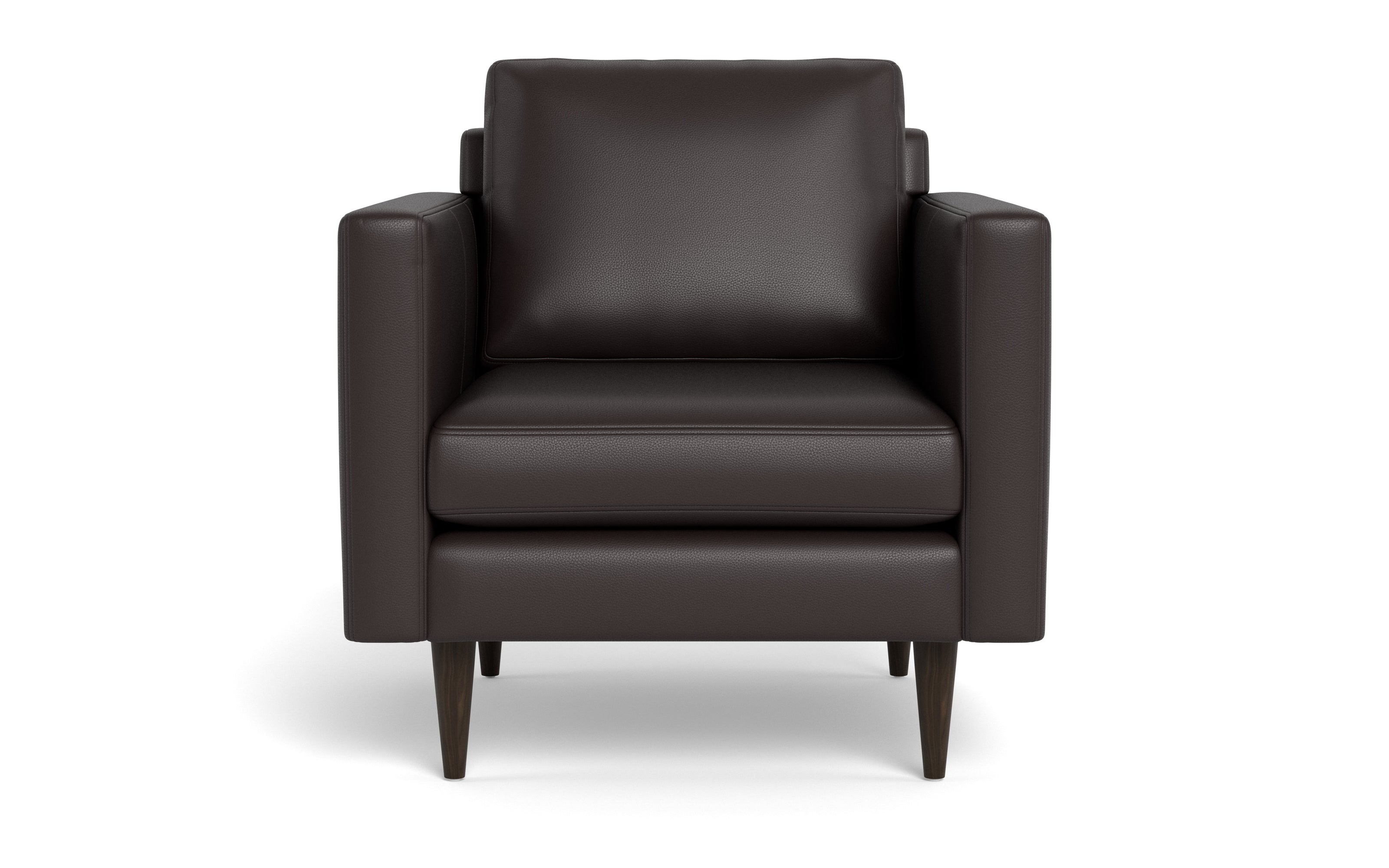 Maverick Leather Arm Chair-Fabric Sectional-Tribeca Quarry Leather-MAK Modern