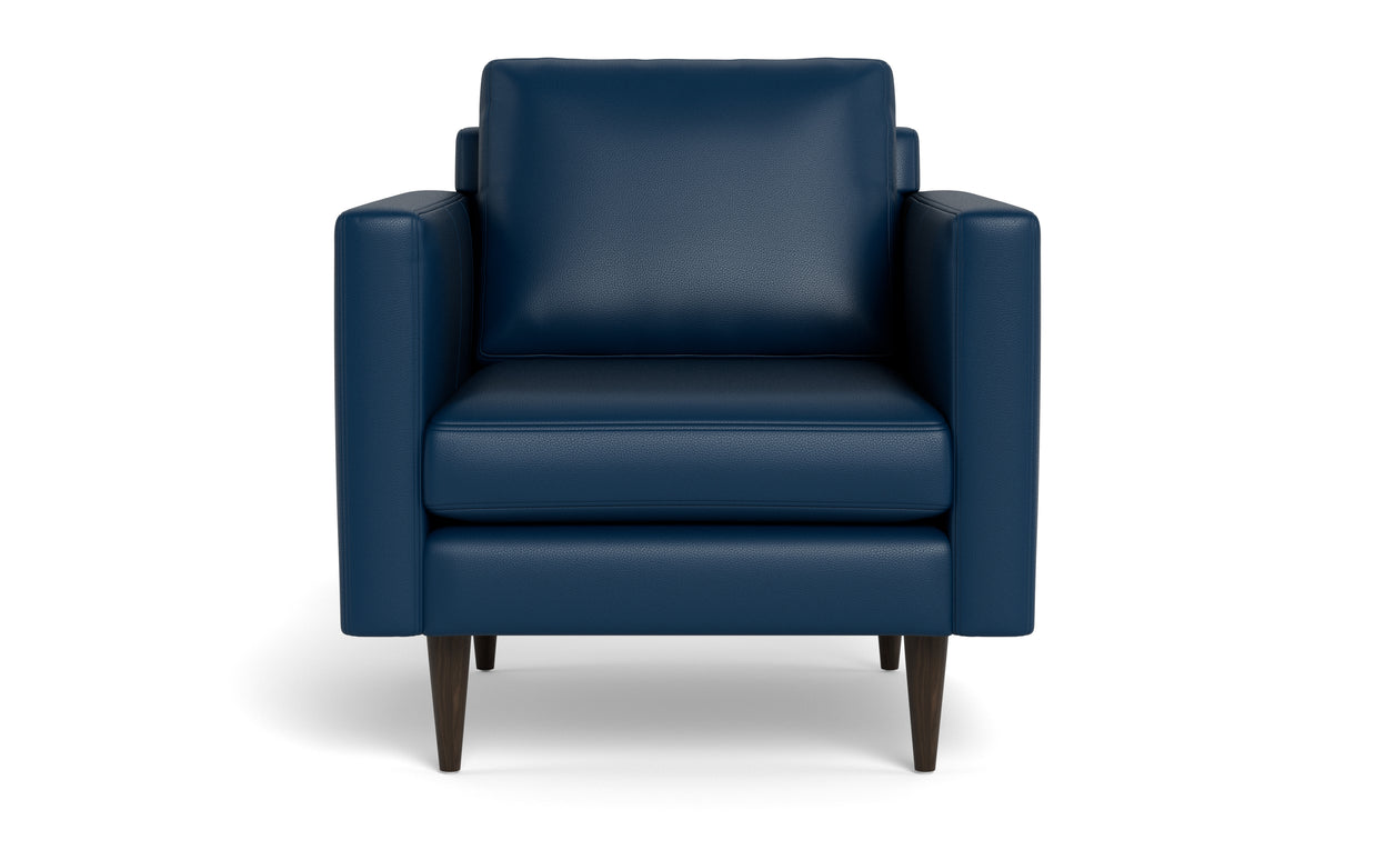 Maverick Leather Arm Chair-Fabric Sectional-Tribeca Cobalt-MAK Modern