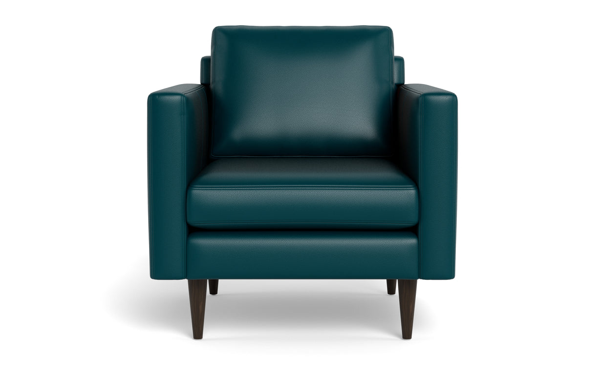 Maverick Leather Arm Chair-Fabric Sectional-Tribeca Lagoon-MAK Modern