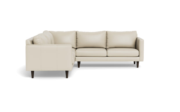Maverick Leather Corner Sectional-Leather Sofa-Tribeca Cream Leather-MAK Modern
