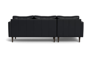 Maverick Leather Left Chaise Sectional-Leather Sofa-Tribeca Black Leather-MAK Modern